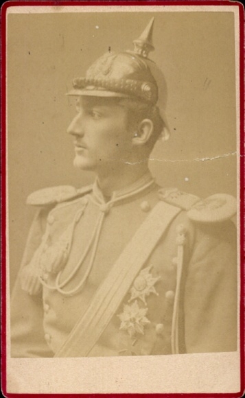 CdV Prinz Carl von Schweden, Porträt in Uniform