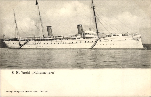 Ak S.M. Yacht Hohenzollern