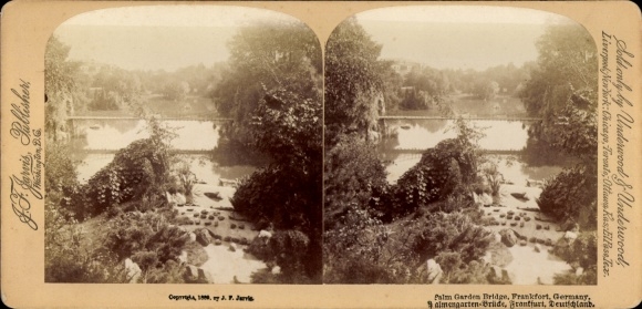 Stereo Foto Frankfurt am Main, Palmengarten-Brücke