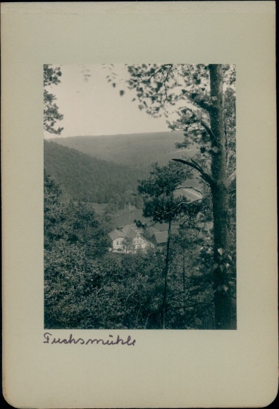 Passepartout Foto Weida in Thüringen, Fuchsmühle