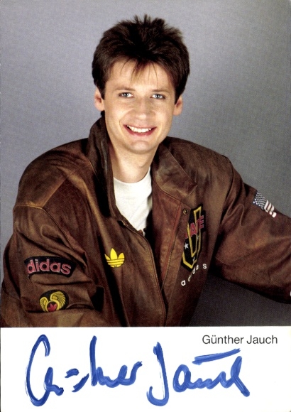 Ak Moderator Günther Jauch, Portrait, Autogramm