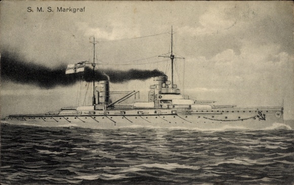 Ak Deutsches Kriegsschiff, SMS Markgraf, Kaiserliche Marine