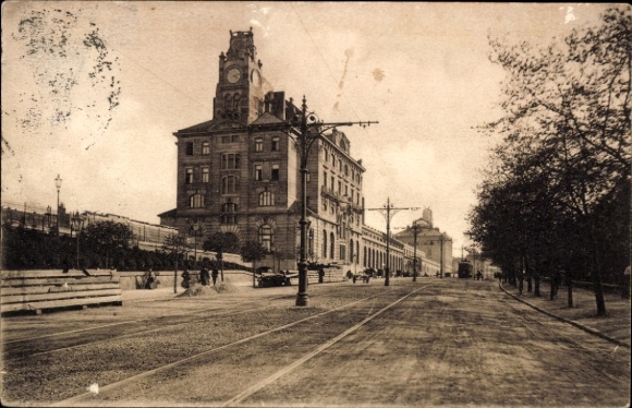 Ak Praha Prag Tschechien, Kaiser-Franz-Joseph-Bahnhof