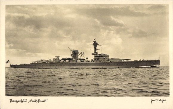 Ak Deutsches Kriegsschiff, Panzerschiff Deutschland