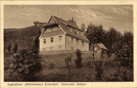 Ak Scharzfeld Herzberg am Harz, Jugendheim Mittelelbehaus Scharzfeld